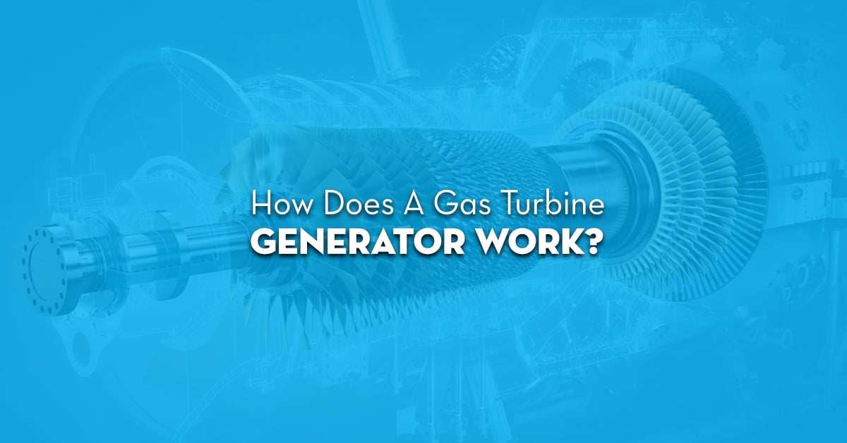 How Does A Gas Turbine Generator Work Blue Image