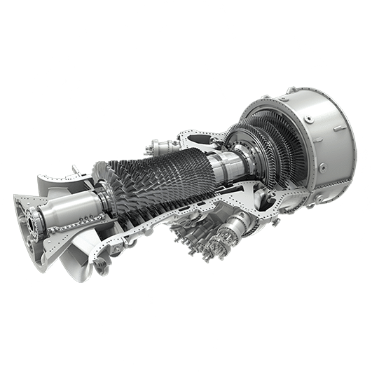 Ge Frame 9f Gas Turbine Front Side Open View