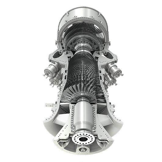 Ge Frame 9f Gas Turbine Top Open View