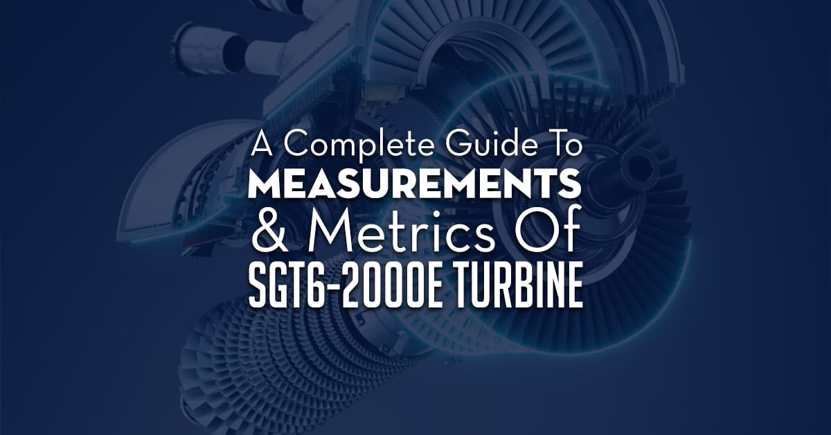 Measurements Of Sgt6 2000e Turbine