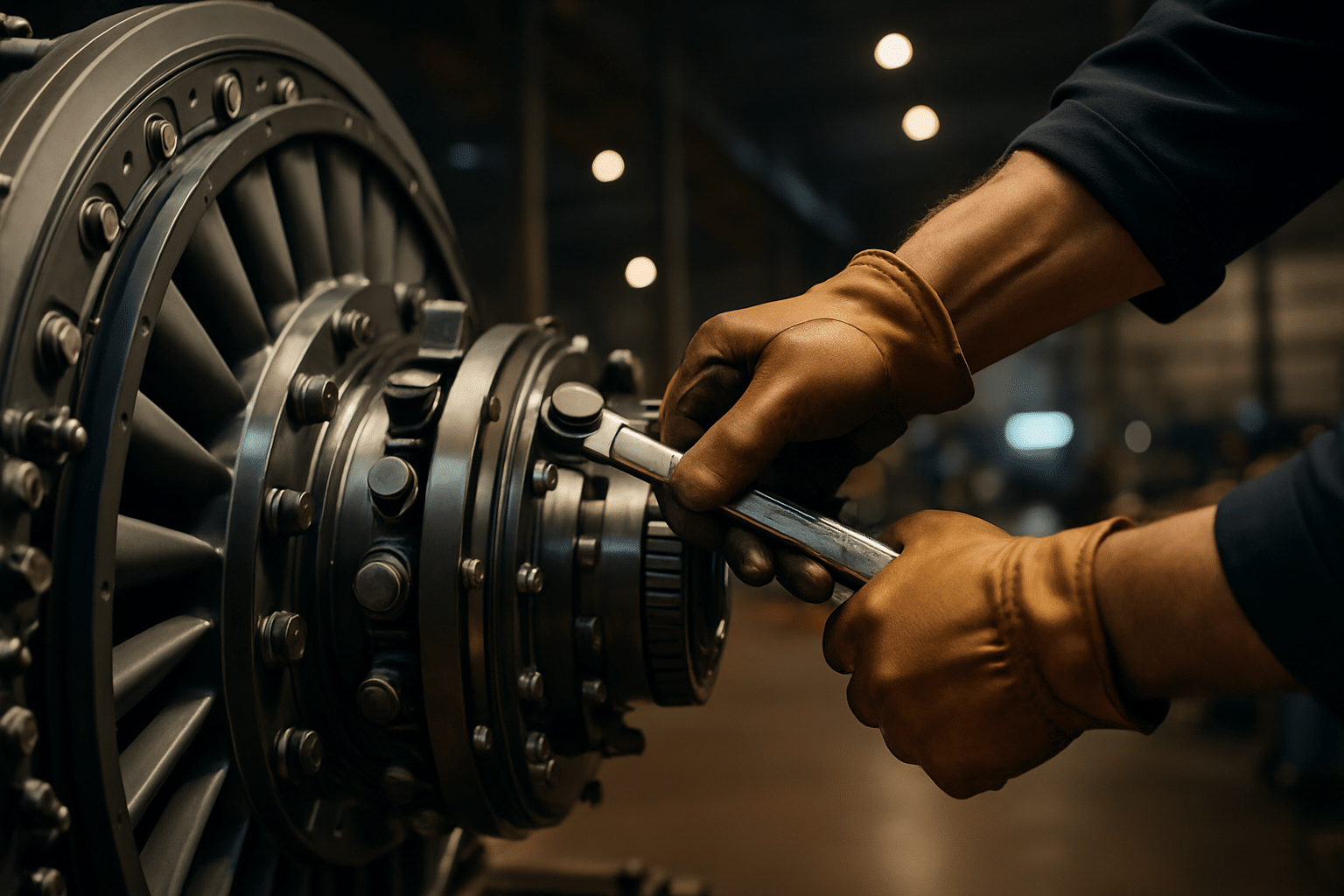 Gas Turbine Rotor Repair In The Shop At Allied Power Group