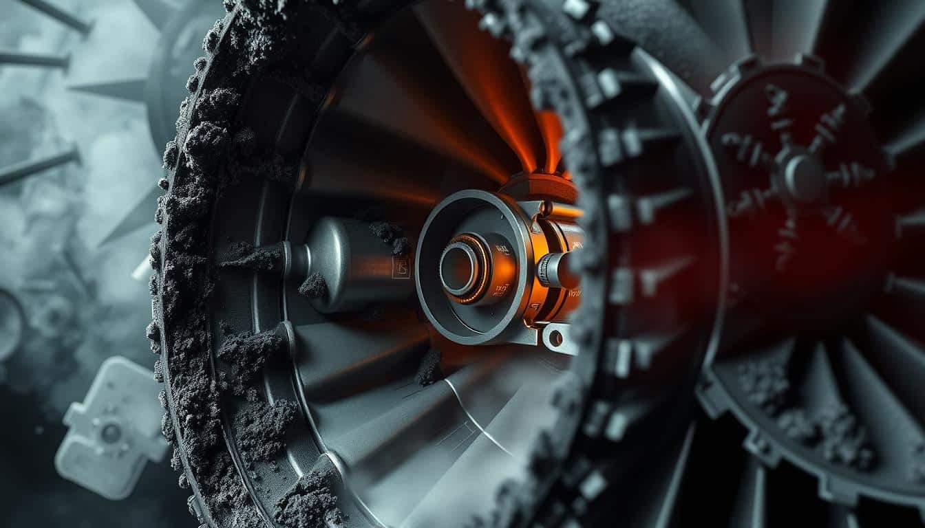 A Cross Sectional View Of A Gas Turbine Engine 039 S Combustion Chamber Highlighting The Heat Transfer Efficiency Degradation Due To Fouling
