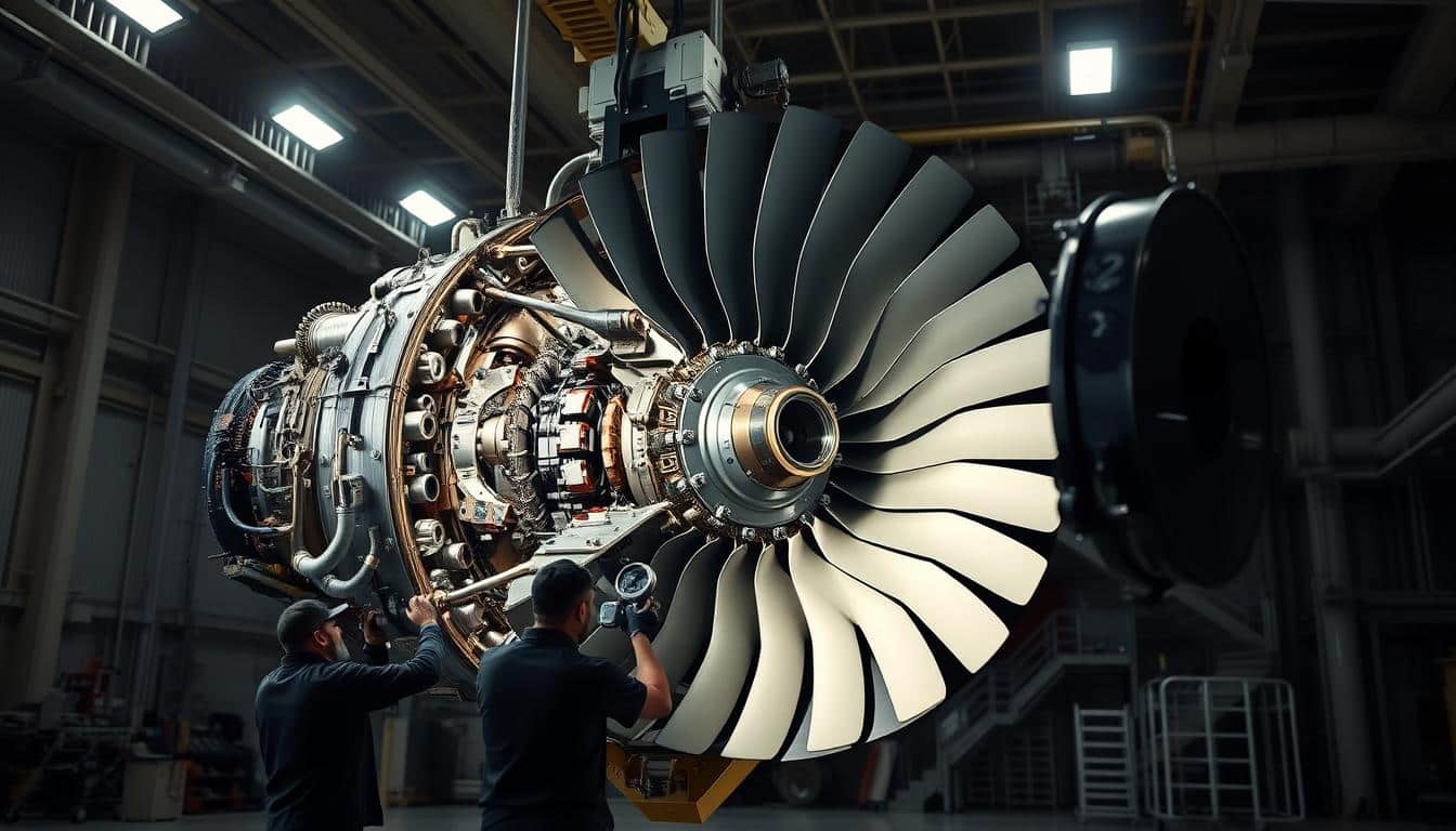 A Gas Turbine Rotor Undergoing A Comprehensive Life Extension Inspection