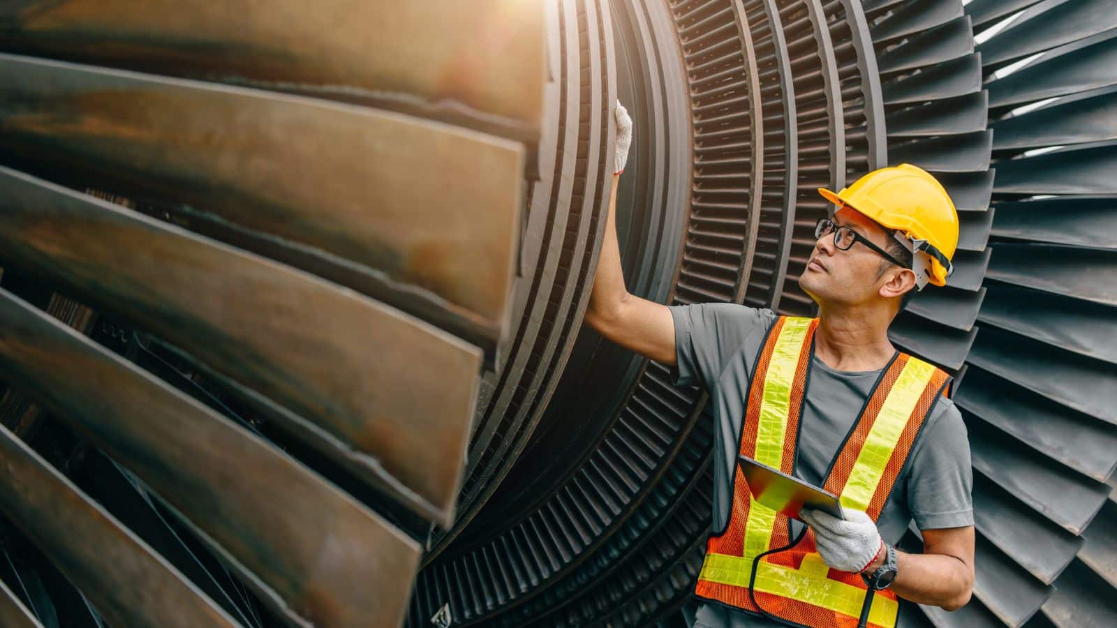 Inspecting An Industrial Steam Turbine