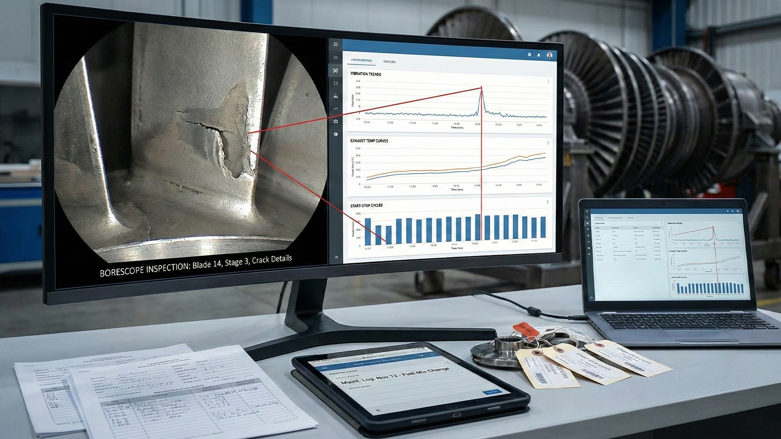 Combine Borescope Findings With Operational Data Combine Borescope Findings With Operational Data