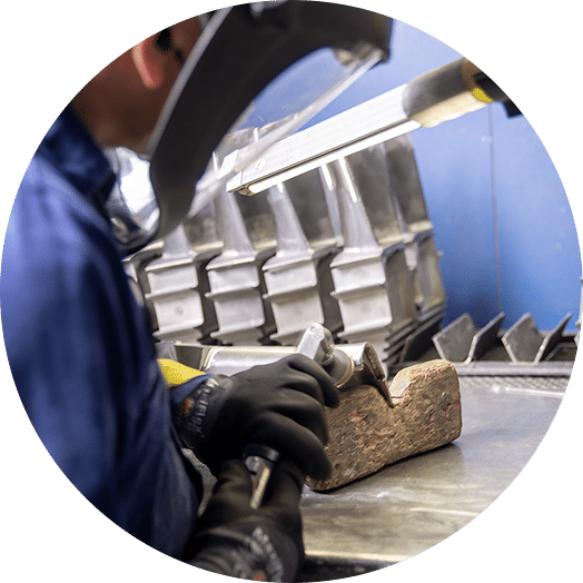 Ge 7fa First Stage Bucket Shop Repair