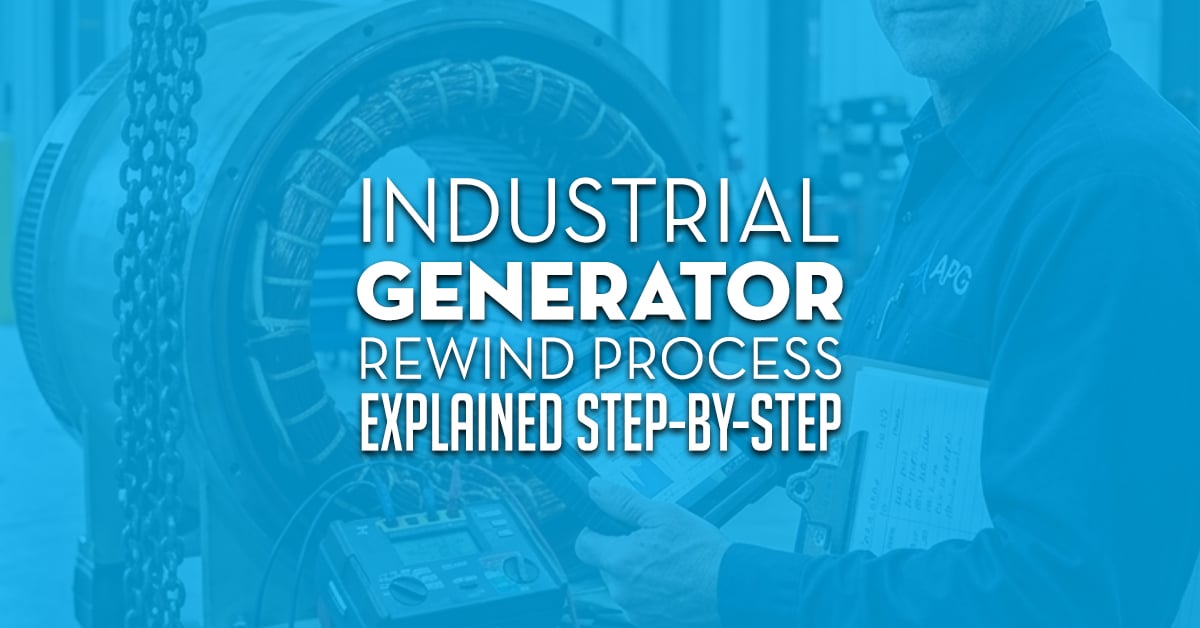 Industrial Generator Rewind Process Explained Step By Step